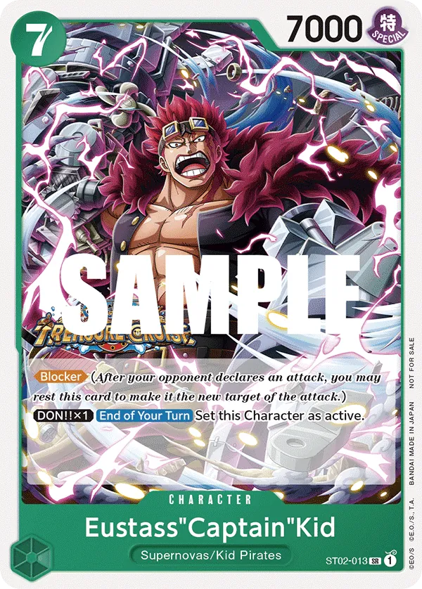 Eustass"Captain"Kid - ST02-013 - Super Rare (Championship Stamp) - Worst Generation