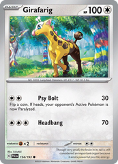 Girafarig - 154/193 - Paldea Evolved