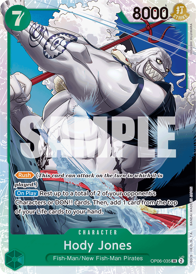 Hody Jones - OP06-035 - Super Rare - Wings of the Captain