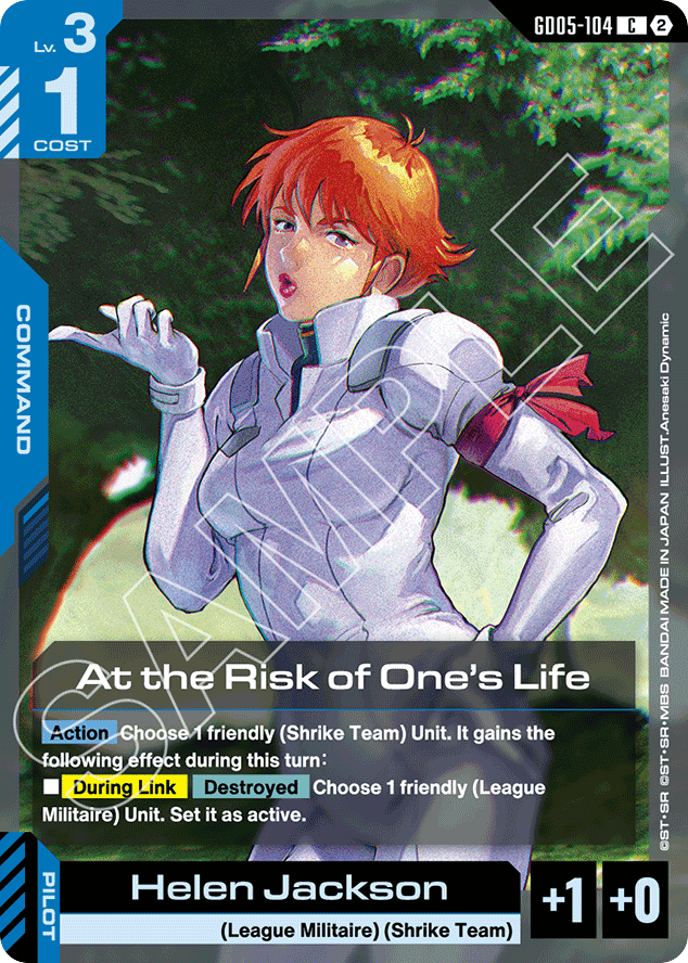 At the Risk of One's Life - GD05-104 - Common - Freedom Ascension