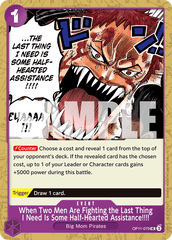 When Two Men Are Fighting the Last Thing I Need Is Some Half-Hearted Assistance!!!! - OP11-079 - Uncommon - A Fist Of Divine Speed