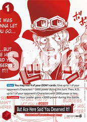 But Ace Here Said You Deserved It!! - OP13-019 - Rare (Third Anniversary Alt Art) - Carrying On His Will