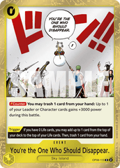 You're the One Who Should Disappear. - OP06-115 - Rare (Reprint) - Wings of the Captain