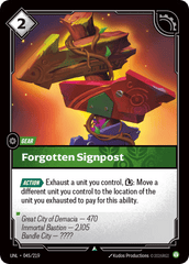 Forgotten Signpost - 045/219 - Uncommon - Unleashed