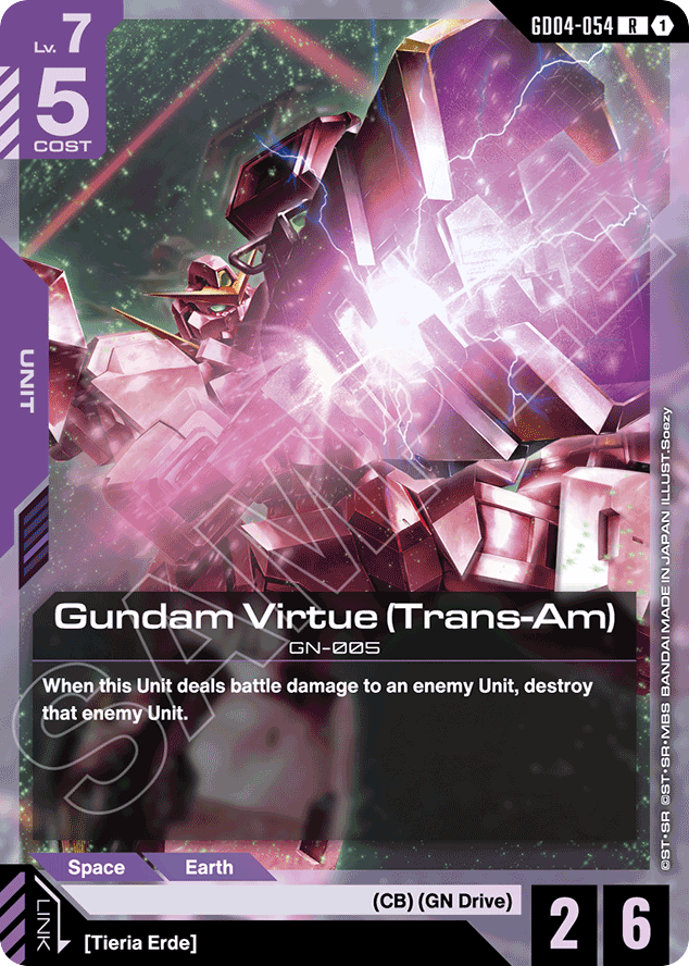 Gundam Virtue (Trans-Am) - GD04-054 - Rare - Phantom Aria