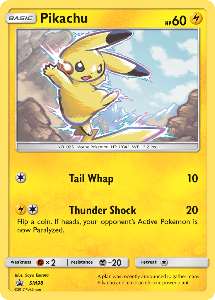 Pikachu - SM98 - SM Black Star Promos