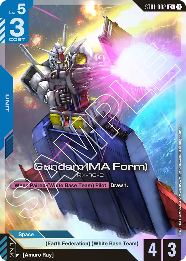 Gundam (MA Form) - ST01-002 - Common (Alternate Art) - Heroic Beginnings