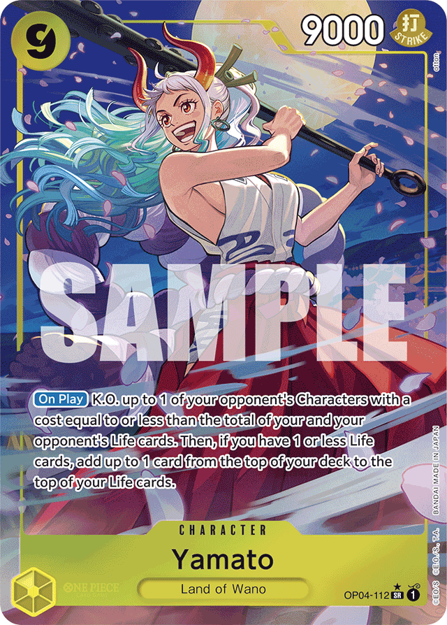 Yamato - OP04-112 - Super Rare (Premium Alt Art) - Kingdoms of Intrigue