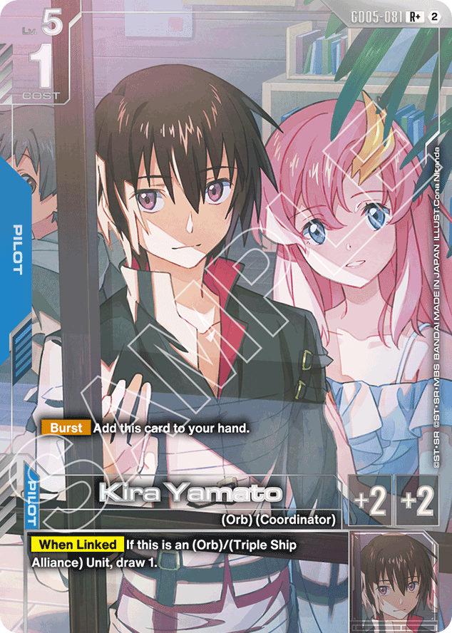 Kira Yamato - GD05-081 - Rare (Alternate Art) - Freedom Ascension