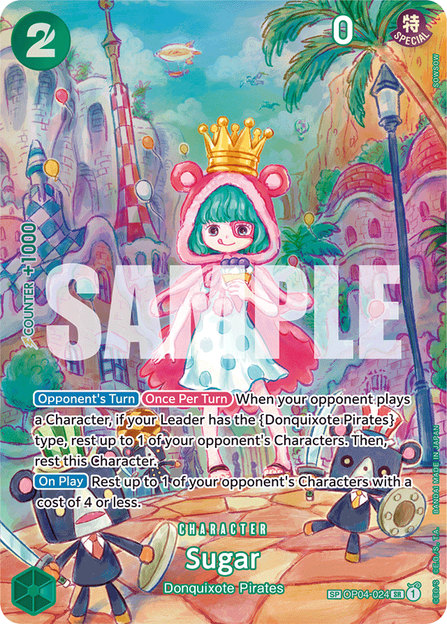 Sugar - OP04-024 - Super Rare (Special Alternate Art) - Kingdoms of Intrigue