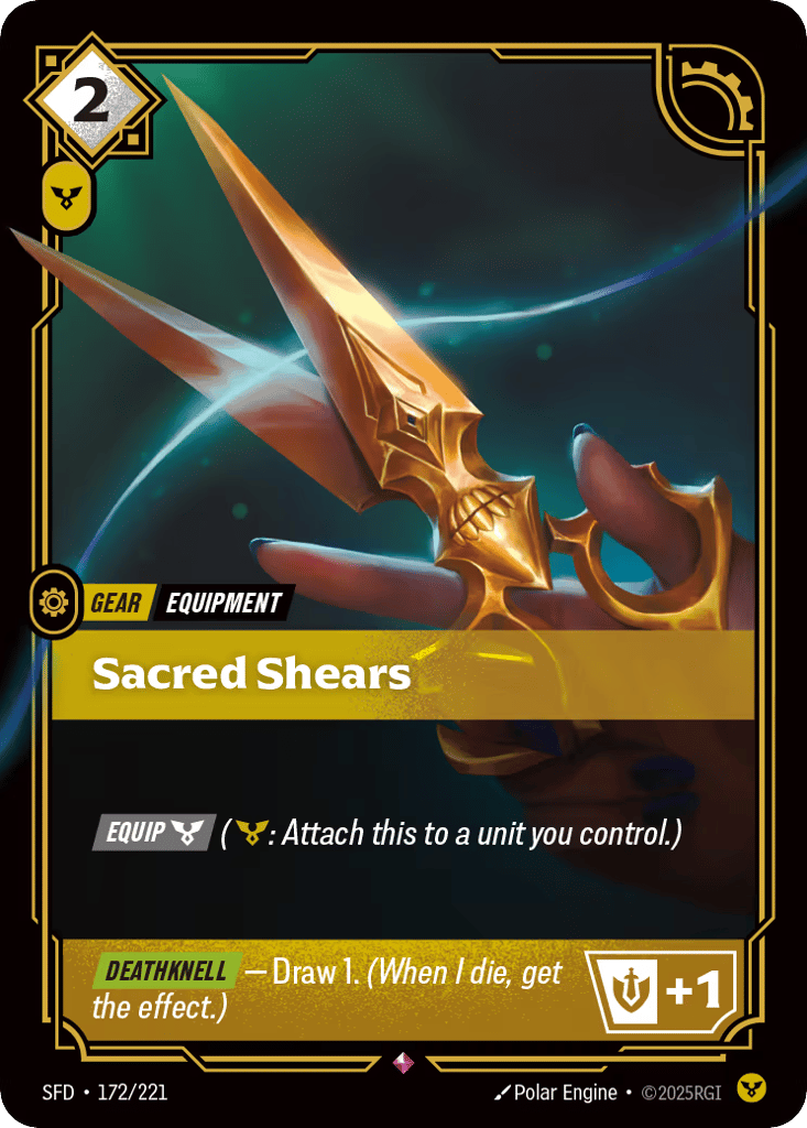 Sacred Shears - 172/221 - Rare - Spiritforged
