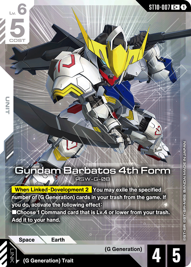 Gundam Barbatos 4th Form - ST10-007 - Common (Alternate Art) - Generation Pulse