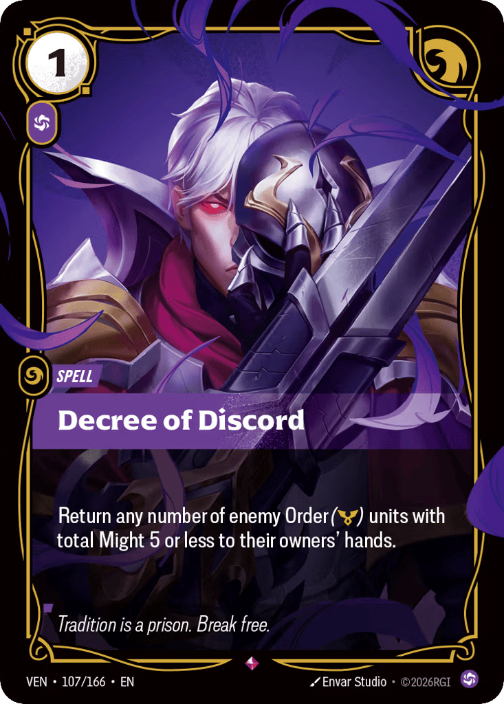 Decree Of Discord - 107/166 - Rare - Vendetta