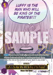 Luffy Is the Man Who Will Be King of the Pirates!!! - OP12-079 - Rare (Third Anniversary) - Legacy of the Master
