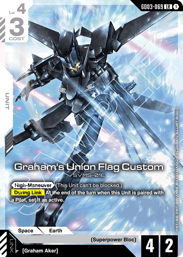 Graham's Union Flag Custom - GD03-069 - Legend Rare - Steel Requiem
