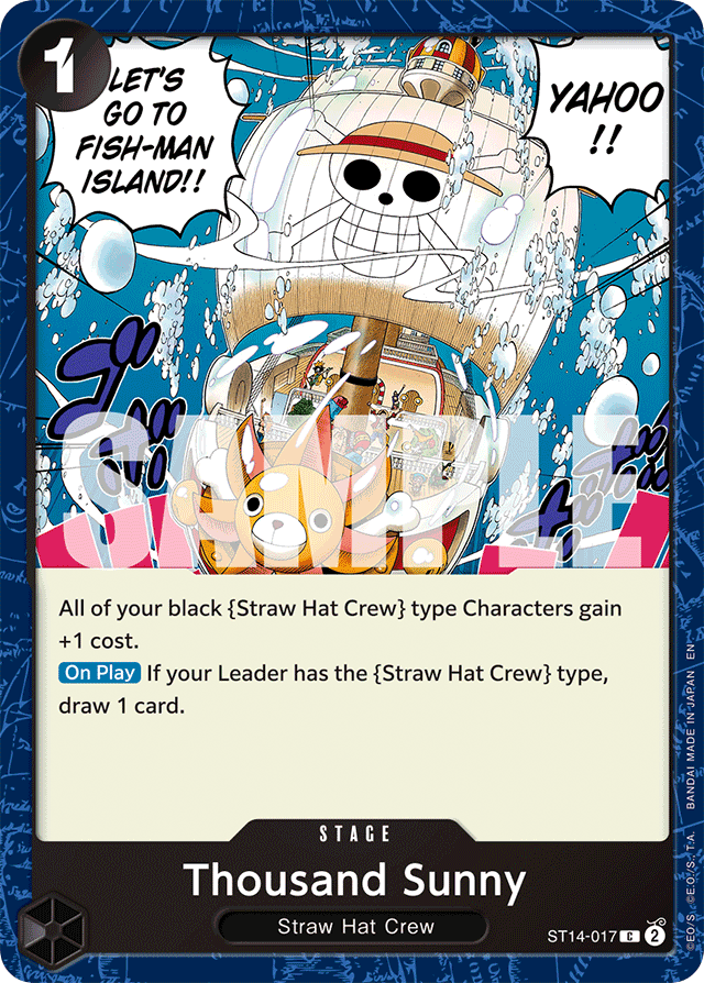Thousand Sunny - ST14-017 - Common (Reprint) - 3D2Y