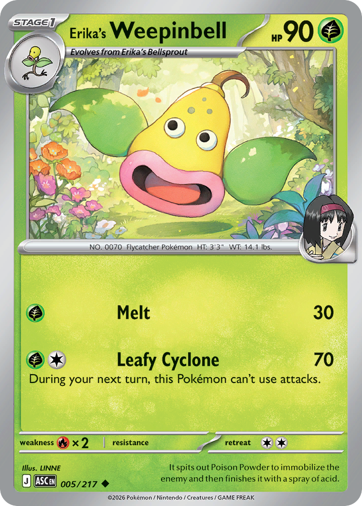 Erika's Weepinbell - 005/217 - Ascended Heroes