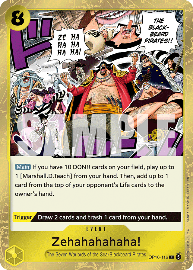 Zehahahahaha! - OP16-116 - Rare - The Time Of Battle