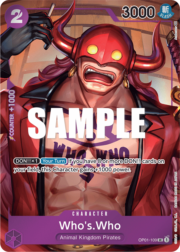 Who's.Who - OP01-109 - Uncommon (Alternate Art) - Romance Dawn