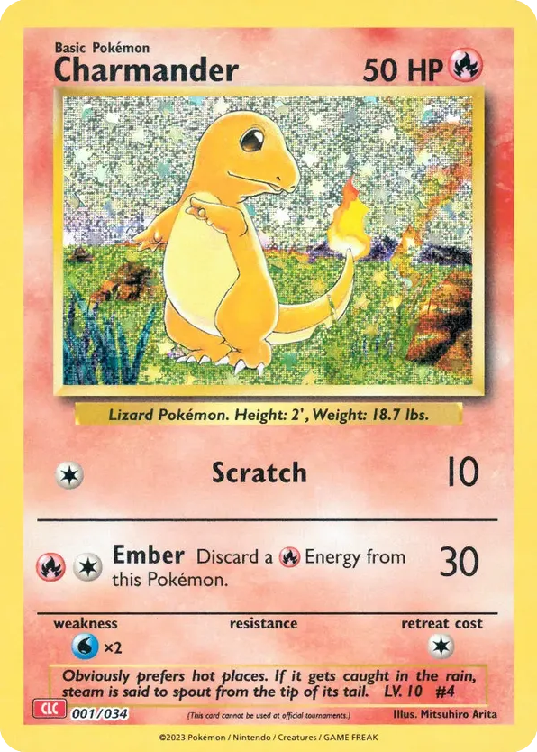Charmander - 01/34 - Pokémon TCG Classic - Charizard