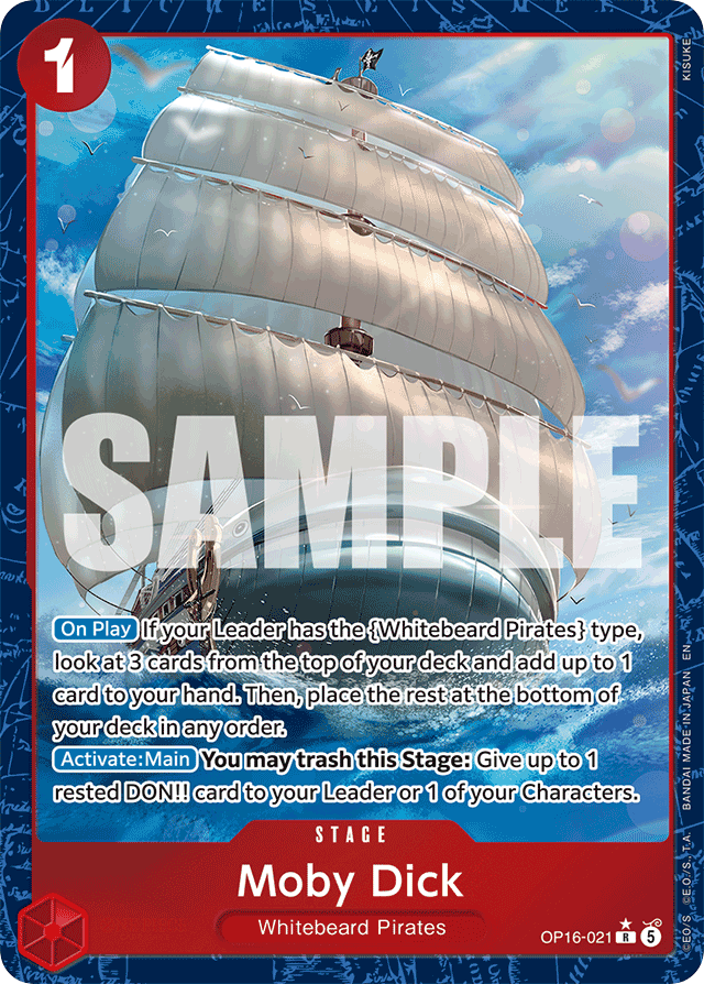 Moby Dick - OP16-021 - Rare (Alternate Art) - The Time Of Battle