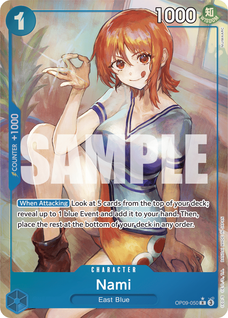Nami - OP09-050 - Rare (Alternate Art) - Emperors In The New World