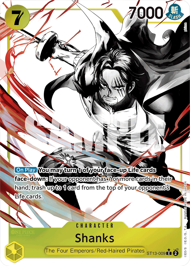 Shanks - ST13-009 - Common (Alternate Art) - Ultra Deck: The Three Brothers