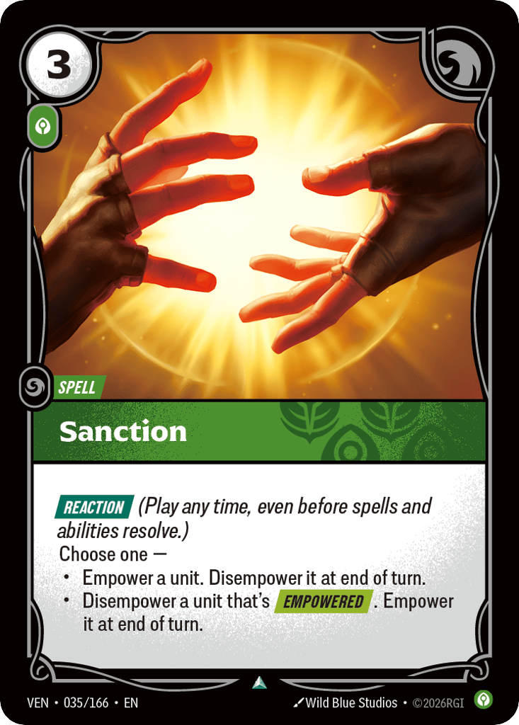 Sanction - 035/166 - Uncommon - Vendetta