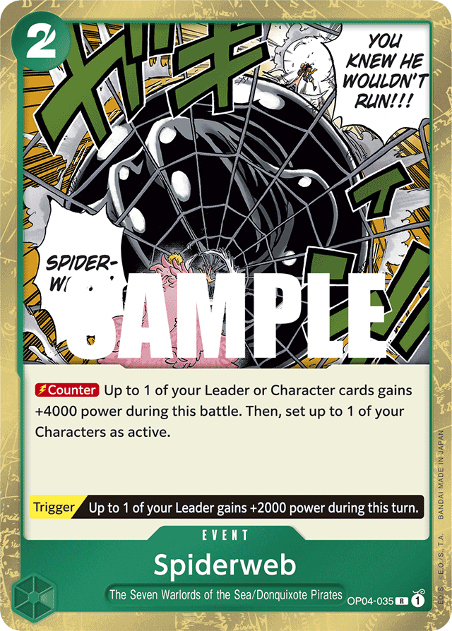 Spiderweb - OP04-035 - Rare - Kingdoms of Intrigue