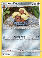 Alolan Dugtrio - 123/214 - Lost Thunder