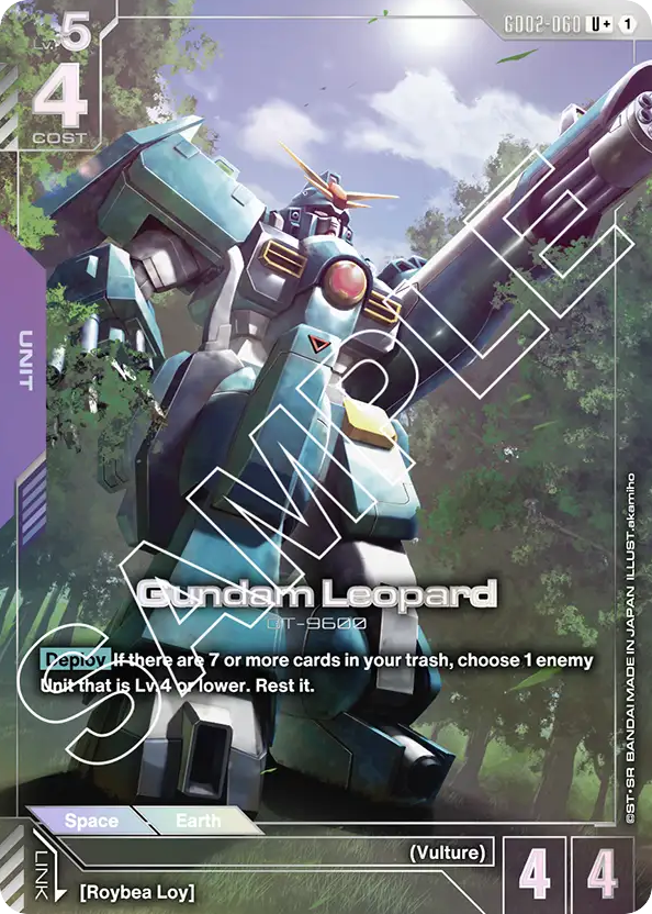 Gundam Leopard - GD02-060 - Uncommon (Alternate Art) - Dual Impact