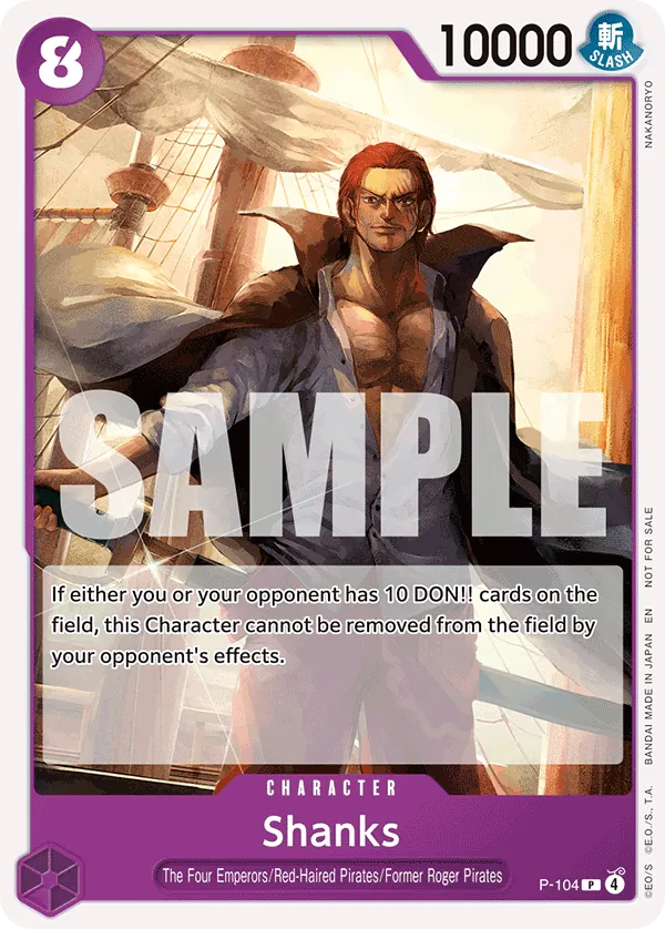 Shanks - P-104 - Promo (Alternate Art) - Promos