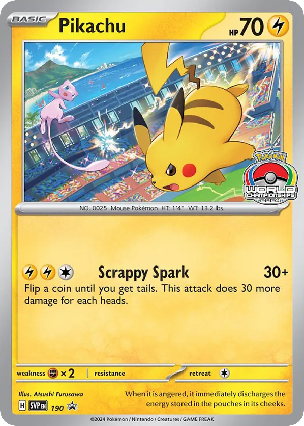 Pikachu - 190 - Scarlet & Violet Black Star Promos