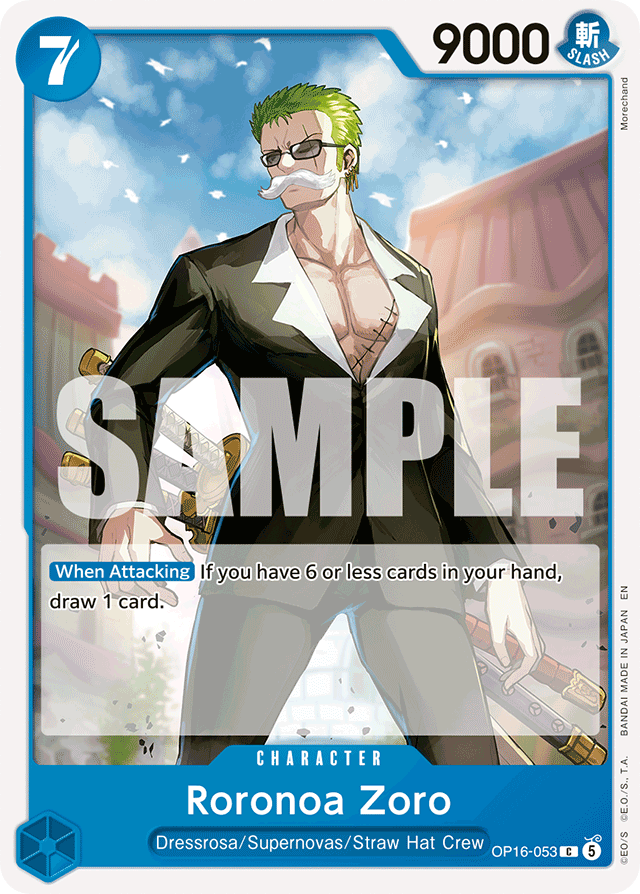 Roronoa Zoro - OP16-053 - Common - The Time Of Battle