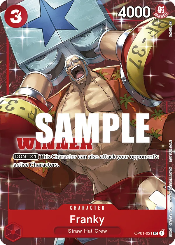 Franky - OP01-021 - Uncommon (Winner Stamp) - Romance Dawn