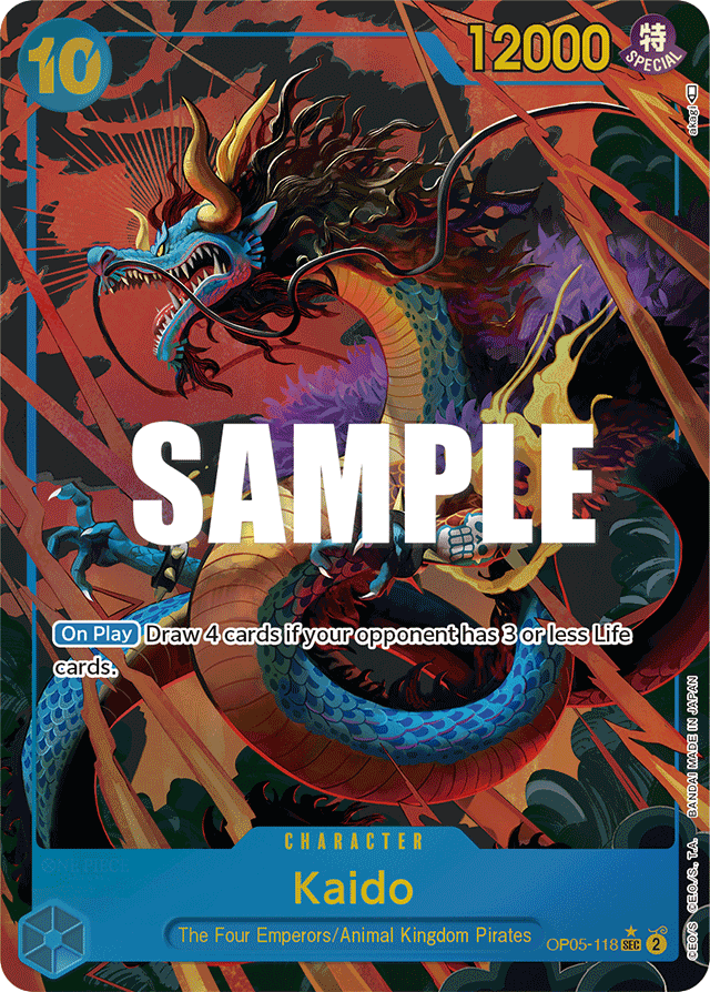 Kaido - OP05-118 - Secret Rare (Alternate Art) - Awakening of the New Era