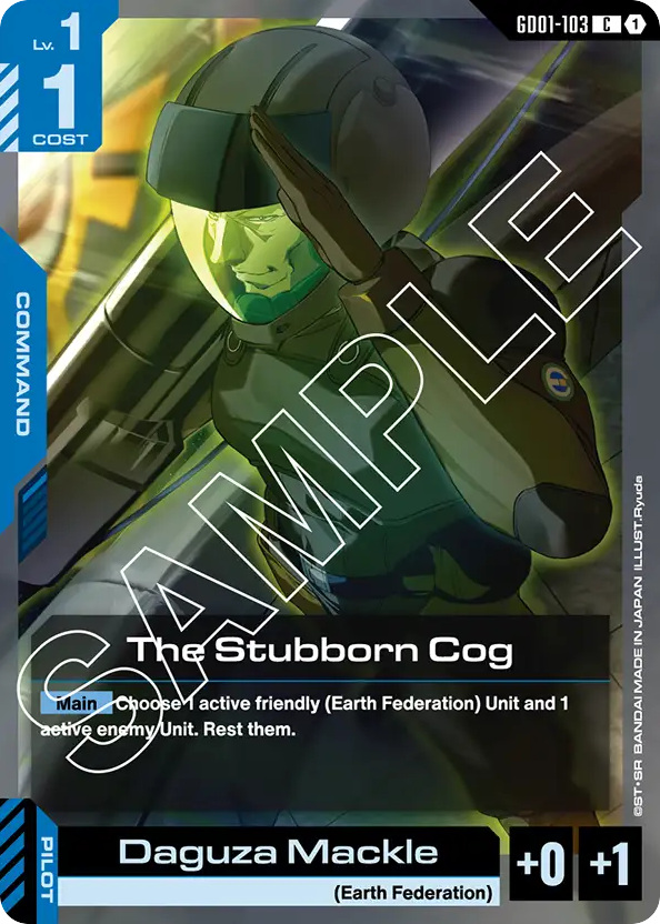 The Stubborn Cog - GD01-103 - Common - Newtype Rising