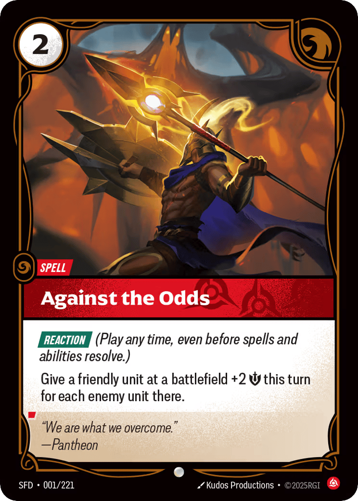 Against The Odds - 001/221 - Common - Spiritforged