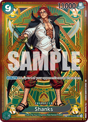 Shanks - ST16-004 - Super Rare (Special Alternate Art) - GREEN Uta