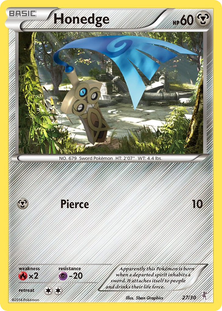 Honedge - 27/30 - XY Trainer Kit Bisharp