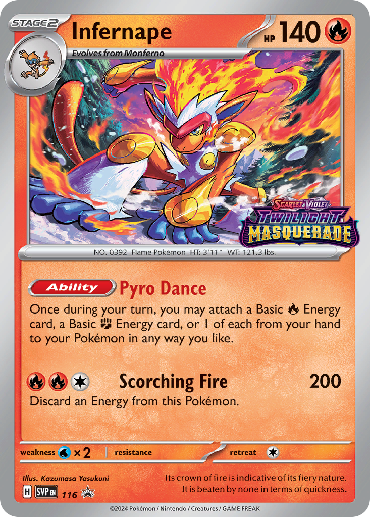 Infernape - 116 - Scarlet & Violet Black Star Promos