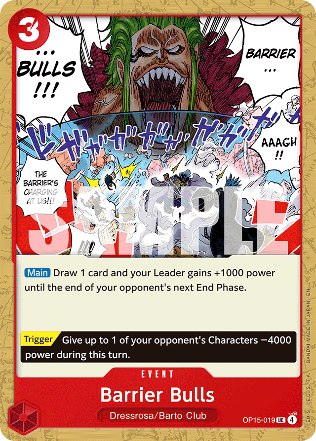 Barrier Bulls - OP15-019 - Uncommon - Adventure on Kami's Island