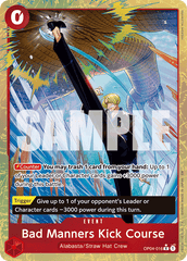 Bad Manners Kick Course - OP04-016 - Rare (Alternate Art) - Kingdoms of Intrigue