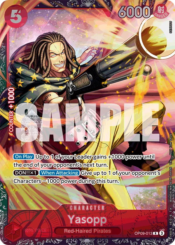 Yasopp - OP09-013 - Rare (Regionals Alt Art) - Emperors In The New World