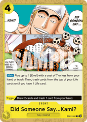 Did Someone Say...Kami? - EB01-060 - Common - Memorial Collection