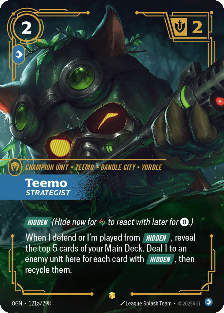 Teemo, Strategist - 121a/298 - Showcase - Origins
