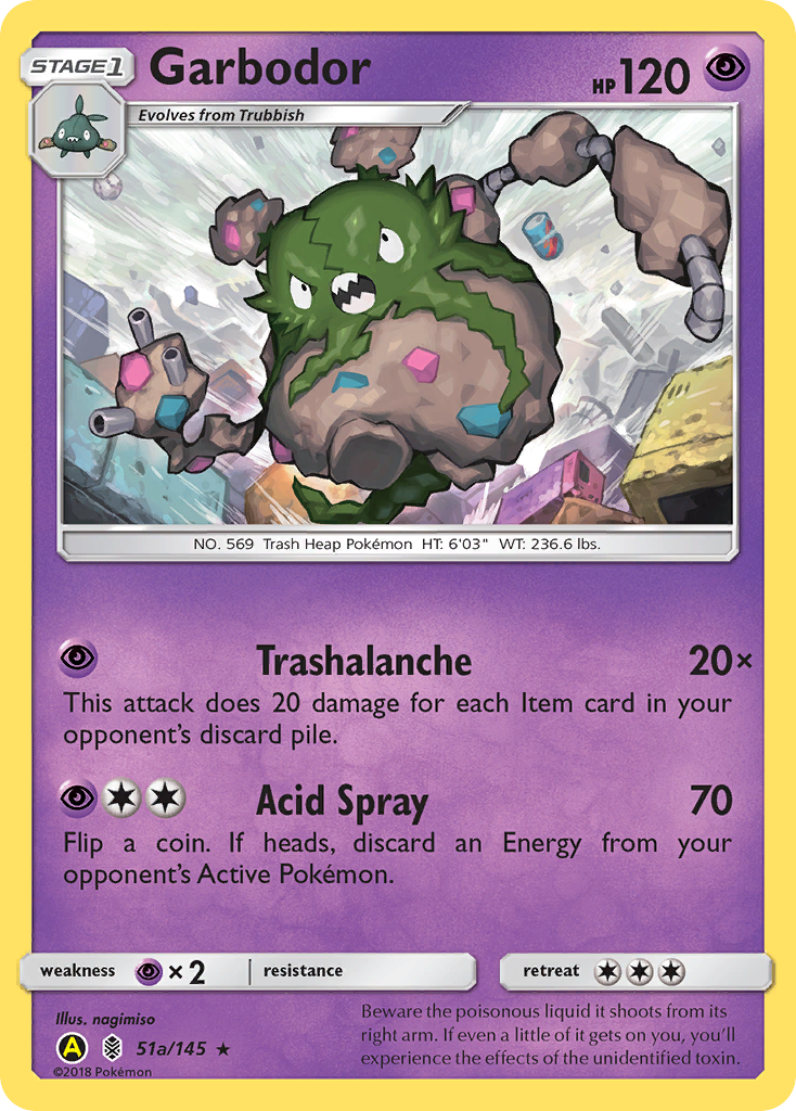 Garbodor - 51a/145 - Guardians Rising