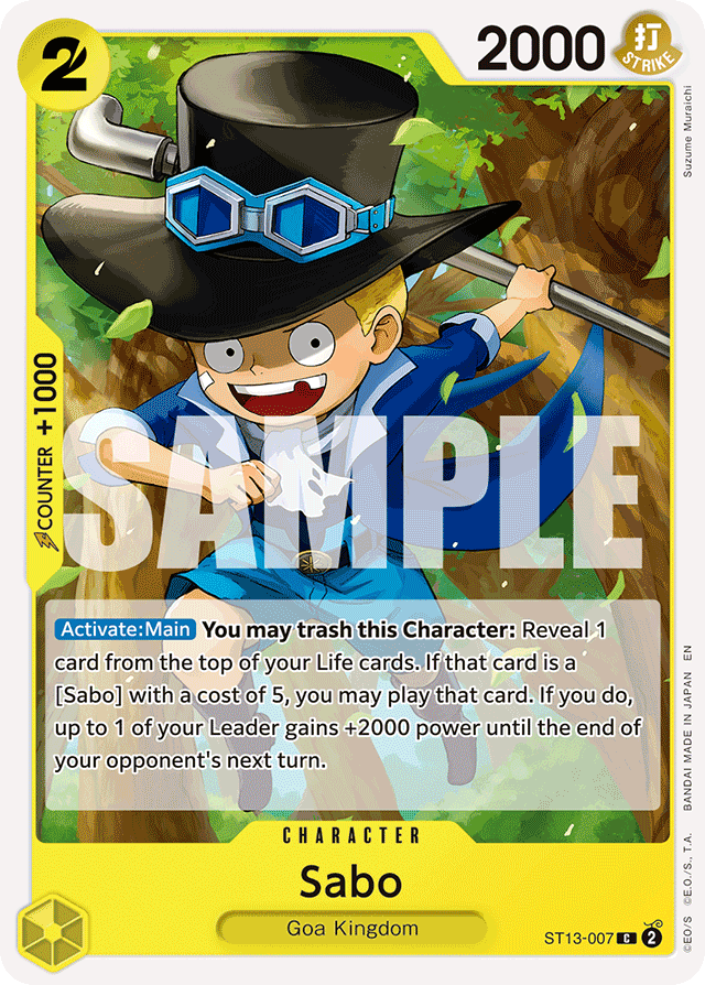 Sabo - ST13-007 - Common (Reprint) - Ultra Deck: The Three Brothers