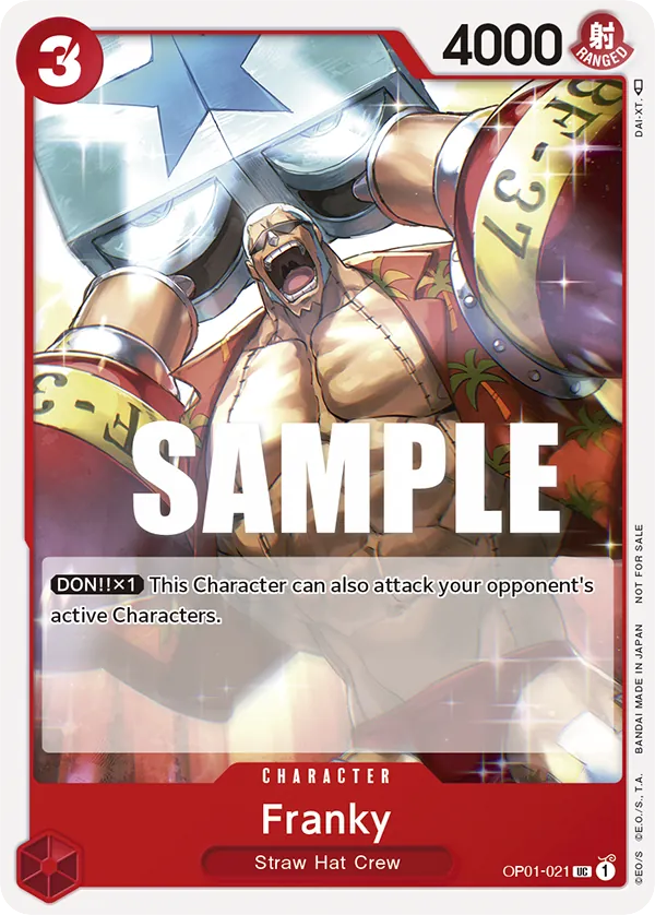 Franky - OP01-021 - Uncommon (Tournament Pack Vol2Alt Art) - Romance Dawn