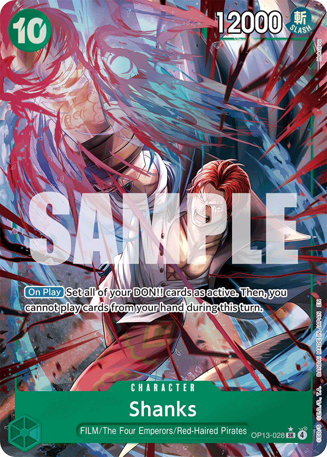 Shanks - OP13-028 - Super Rare (Alternate Art) - Carrying On His Will